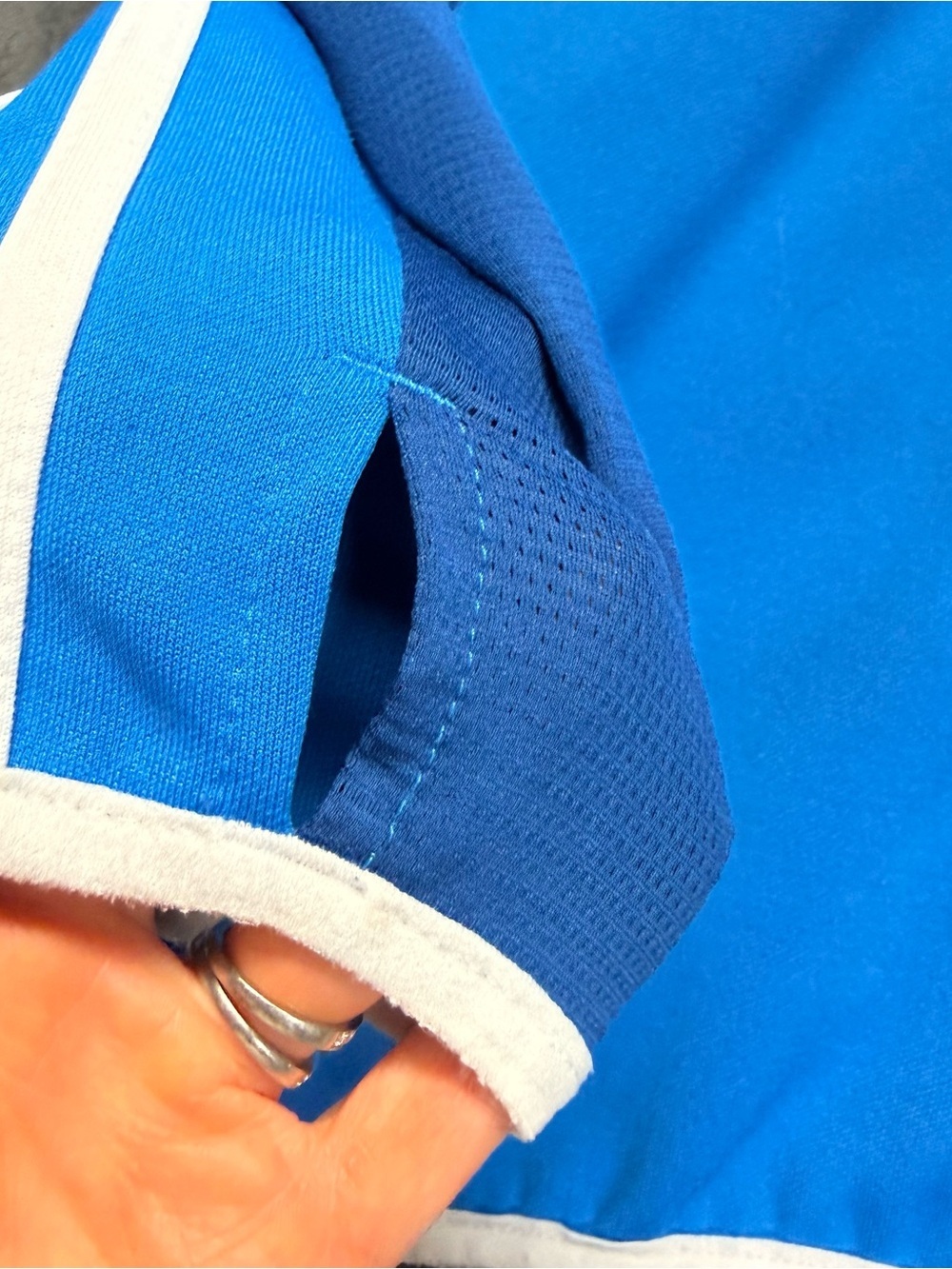 adidas Y2K Blue warm up jacket (2011) with White Trim - Picture 12 of 14